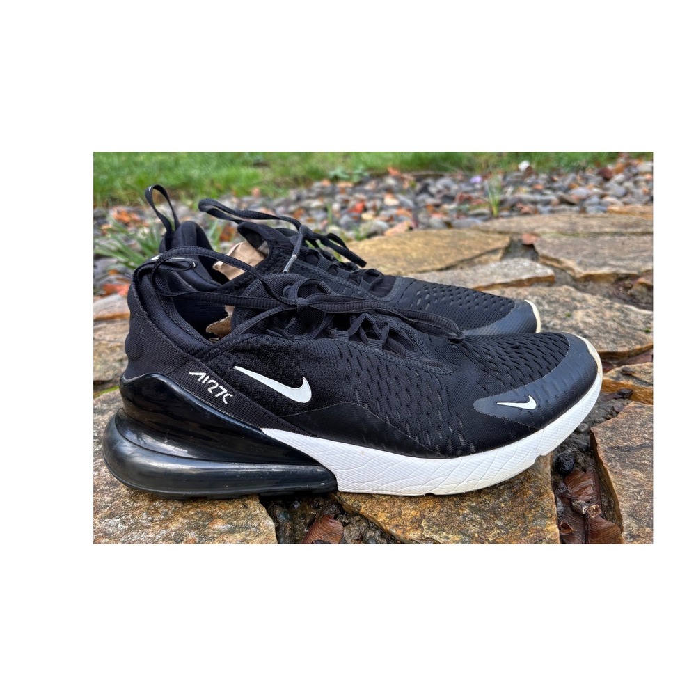 Nike Air Max 270 Men's Black White Athletic Sneakers Shoes AH8050-002 Size 9.5